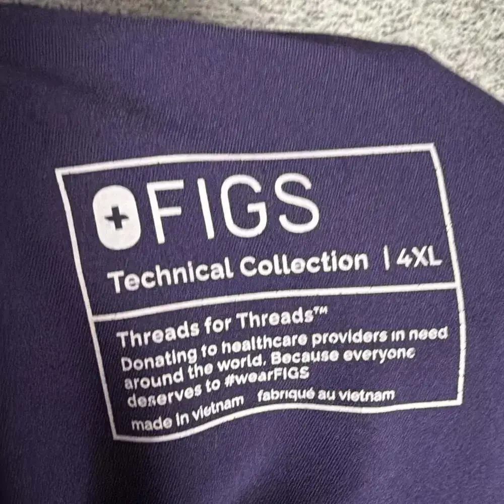 Figs Women’s Size 4XL #4209 Purple Kade Straight Leg Scrub Pants